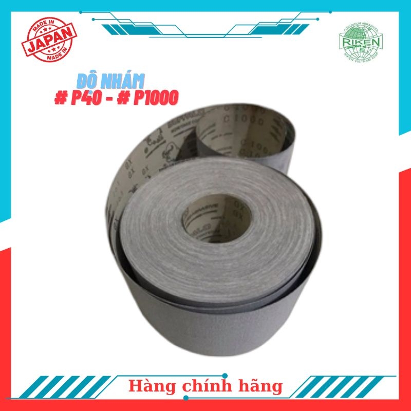 Giấy nhám cuộn 80 Riken